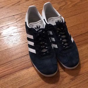 Adidas navy Gazelle shoes size 10